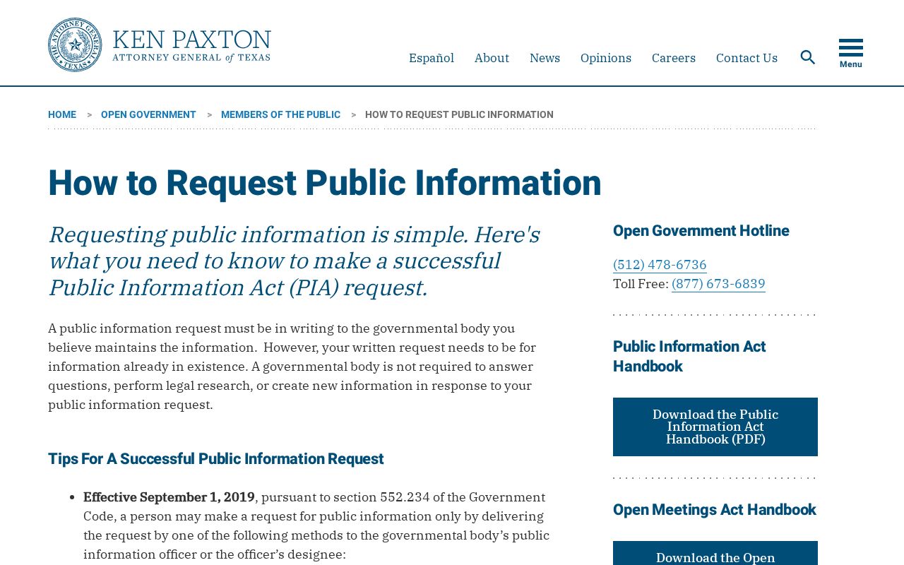 Fannin County booking record request instructions from the Texas public information office